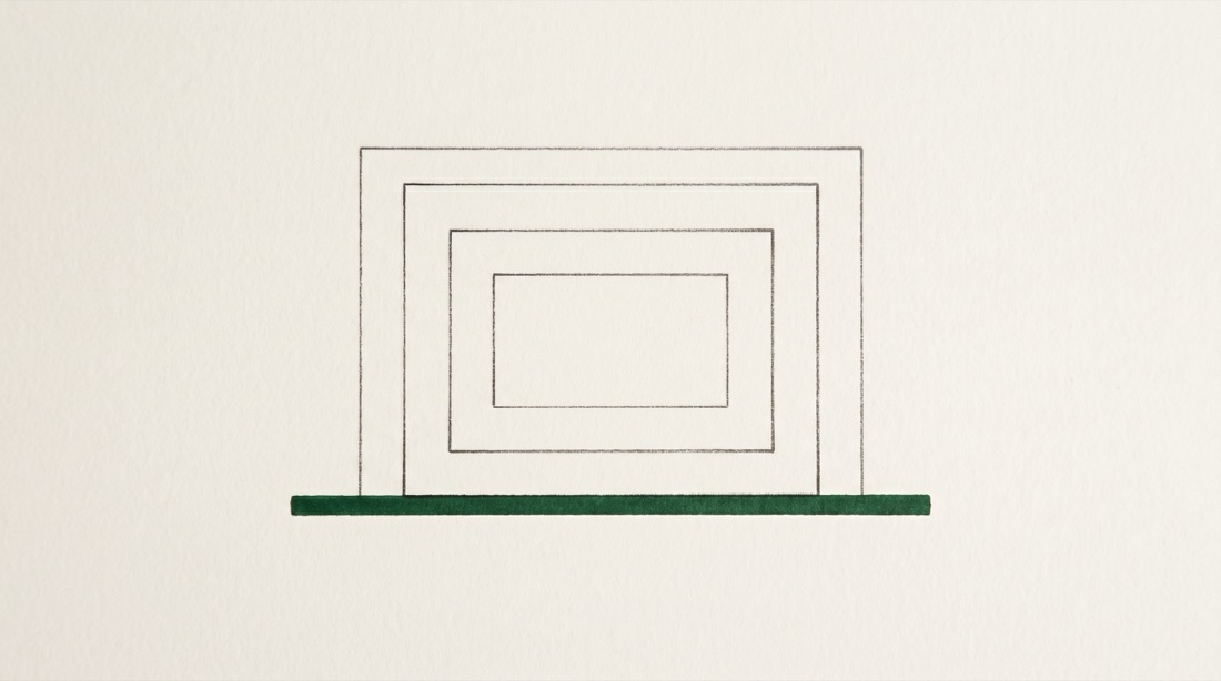Containment — nested frames resting on a solid floor.